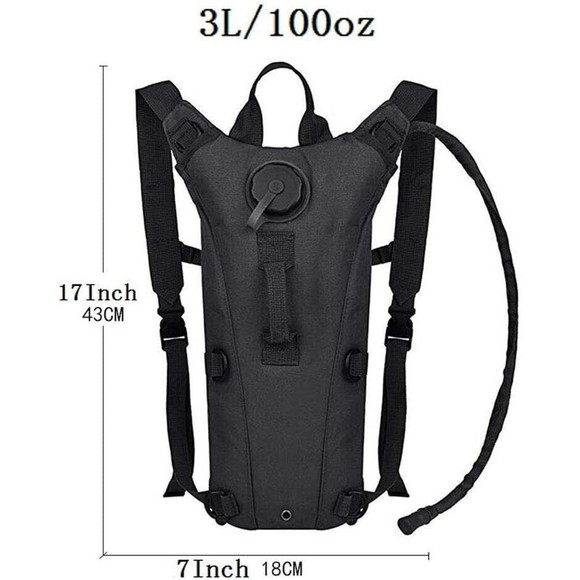New KMS Stealth Backpack Hydration H2O Hiking Cycling Jogging Survival Canteen - Picture 2 of 4